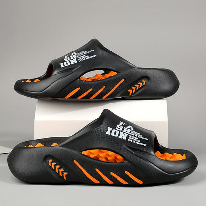 2023 Summer Men Massage Slippers Sides Indoor Outdoor Sandals Beach Casual Shoes Soft Sole Slides Men Flip-flops Men&#39;s Sandals