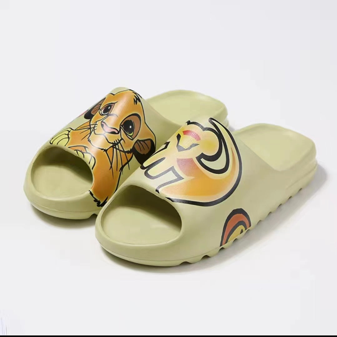 Men Women Slippers Orginal Sandals Women Beach Casual Shoes EVA Slides Original Men Flip-flops Summer Summer Sandal Men&#39;s shizi-green