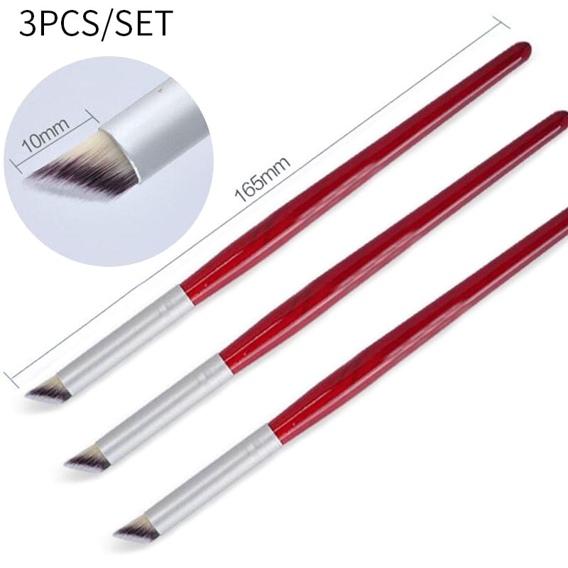 3Pcs French Stripe Nail Art Liner Brush Set 3D Tips Line Stripes DIY Drawing Pen UV Gel Brushes Painting Pen Manicure Tools 231834