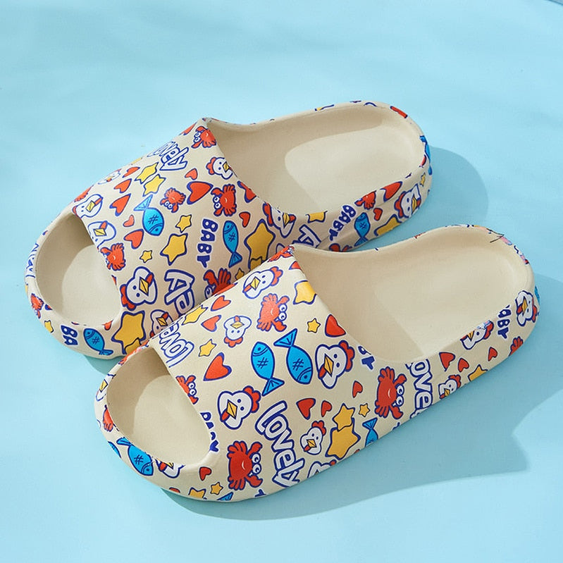 Men Women Slippers Orginal Sandals Women Beach Casual Shoes EVA Slides Original Men Flip-flops Summer Summer Sandal Men&#39;s xiaoji-beige