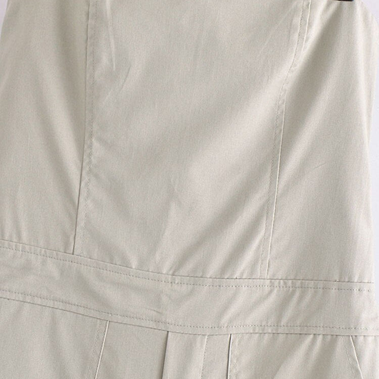 Female Jumpsuit With Pockets Long Jumpsuit Woman Spring Summer Sleeveless Cargo Jumpsuits For Women Outfit