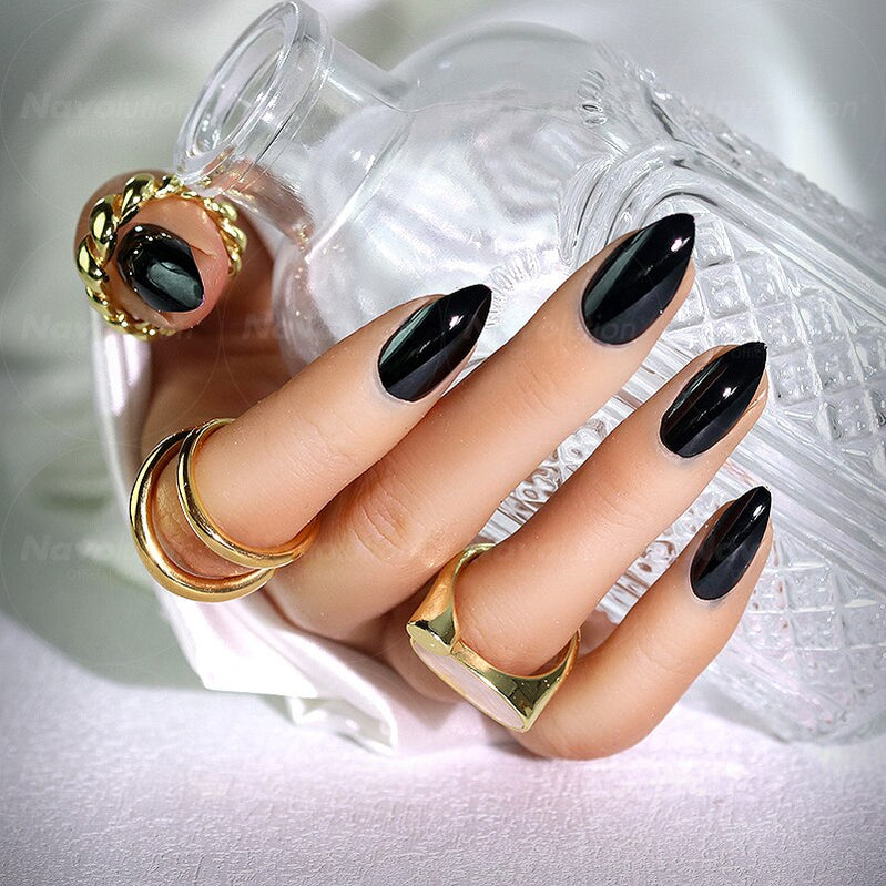 Navolution 24Pcs/Set DIY Manicure Wearable Fake Nails press on Detachable Finished Fingernails Ballet Square Head Almond Short 21