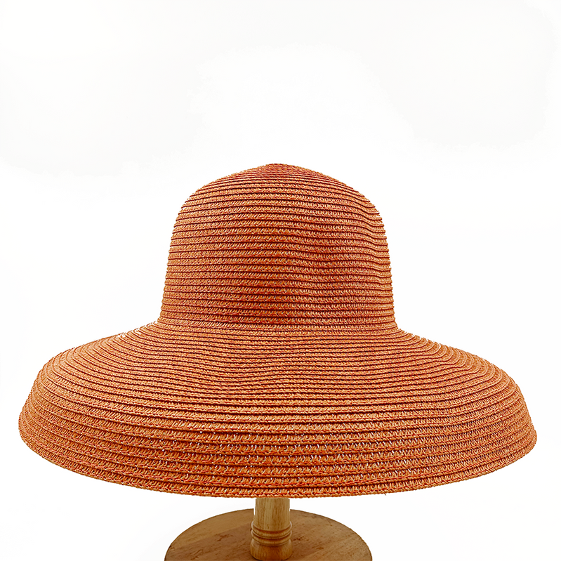 Summer hat new female sun hat folding beach hat big brim travel sunscreen Hepburn wind sun hat travel 4 Spain 55-58CM