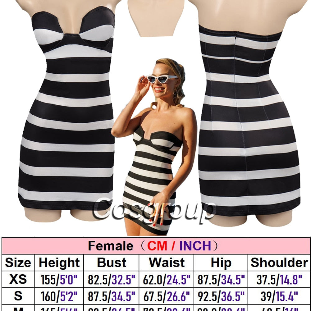 Margot Cosplay Kawaii Pink Plaid Dress Women Costume Movie Barbei Roleplay Fantasia Halloween Party Clothes For Disguise Style O