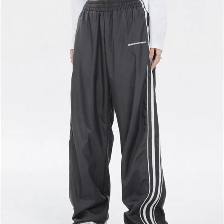 Y2K Women Streetwear Techwear Cargo Korean Harajuku Parachute Track Pants Men Tech Sweatpants Wide Leg Joggers Trousers Clothes