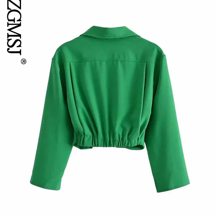 Skirts Womens Two Piece Set Linen Blend Cropped Women Shirt Draped Skirt Autumn Fashion Casual Dress Sets