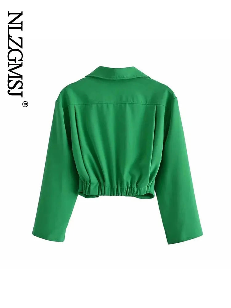 Skirts Womens Two Piece Set Linen Blend Cropped Women Shirt Draped Skirt Autumn Fashion Casual Dress Sets