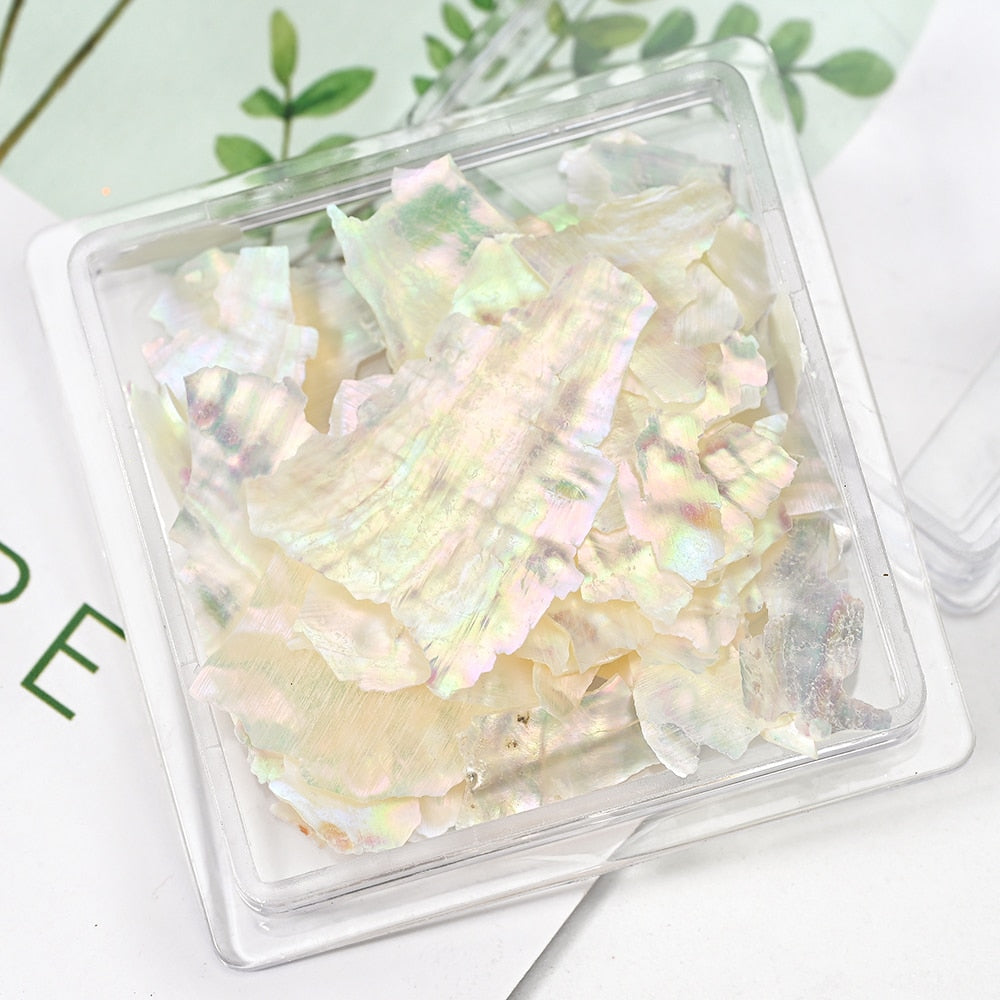 Nail Art Aurora Shell Flakes Abalone Nails Charms 3D Irregular Slice Shell Stone Sequins Nail Art Decoration Manicure Accessory PT189-05
