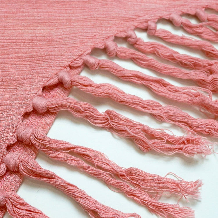 New In Fringe Tassel Long Sleeve Top and Pants Two Piece Set for Women Autumn Winter Birthday Party Club Night Outfit