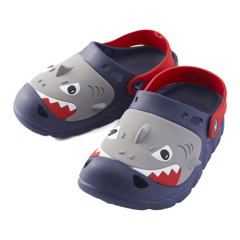 Детские тапочки Kocotree для мальчиков и девочек, летняя нескользящая детская обувь с отверстиями, домашние домашние сандалии и тапочки