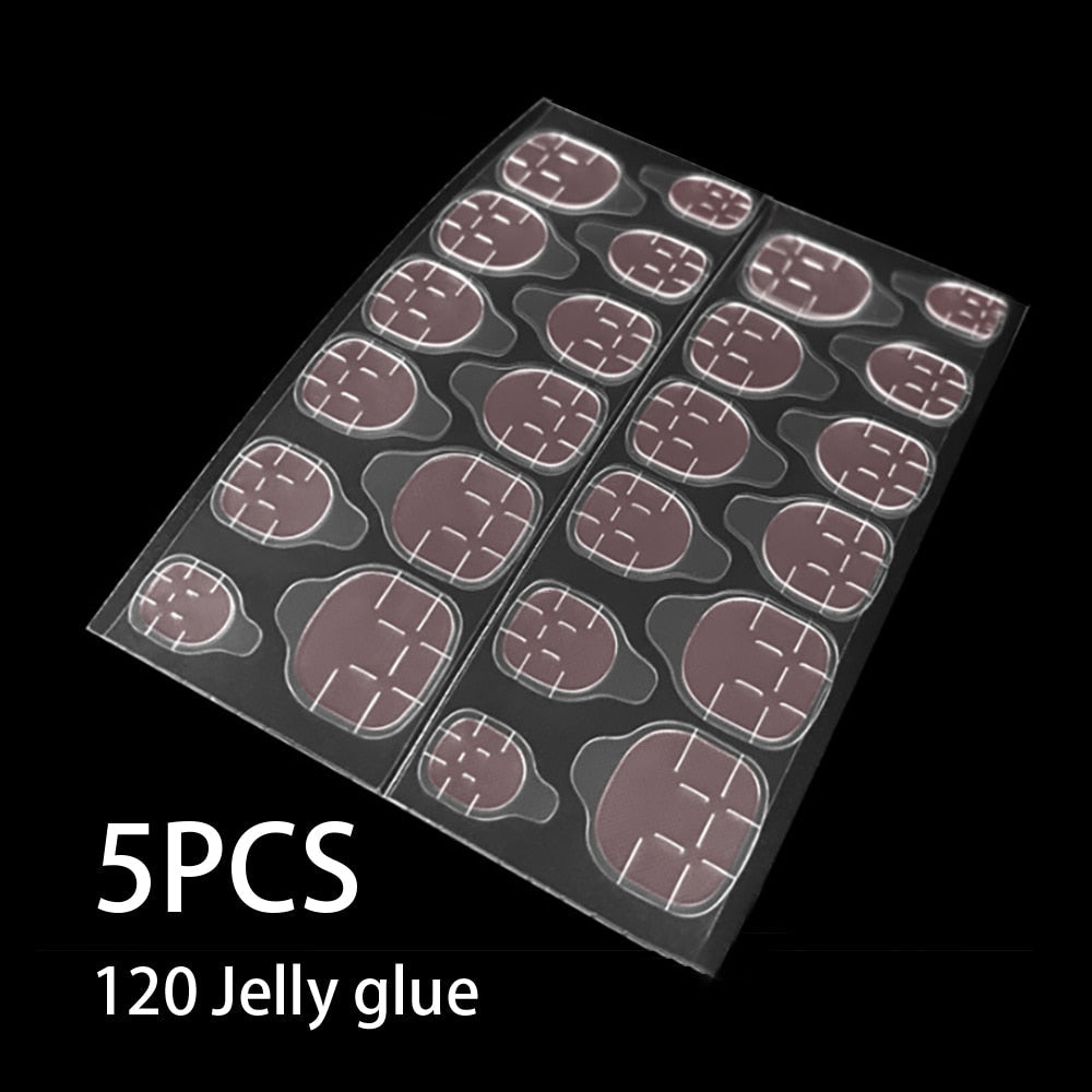 Fashion Cool Personality Cosplay Party Nails Long Coffin 3D High-End Chain Nail Tips Girls Gift Accessories