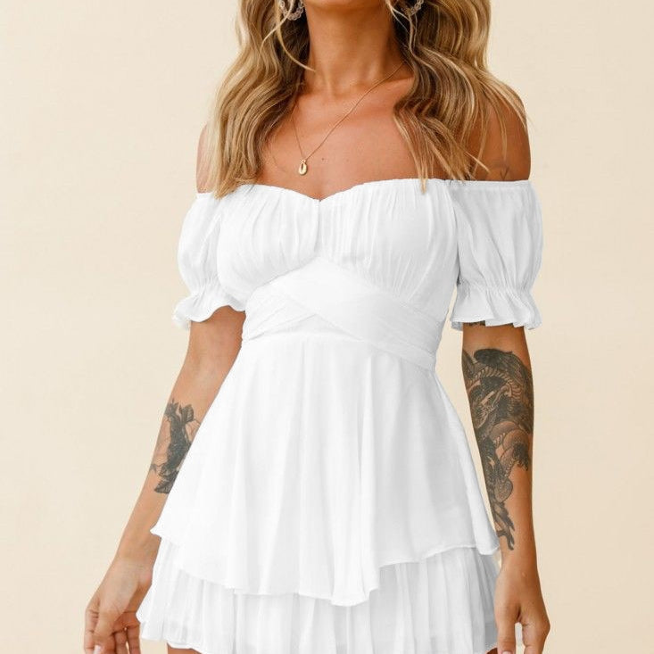 New Jumpsuit Solid Color Casual Summer Women's Short Pants white