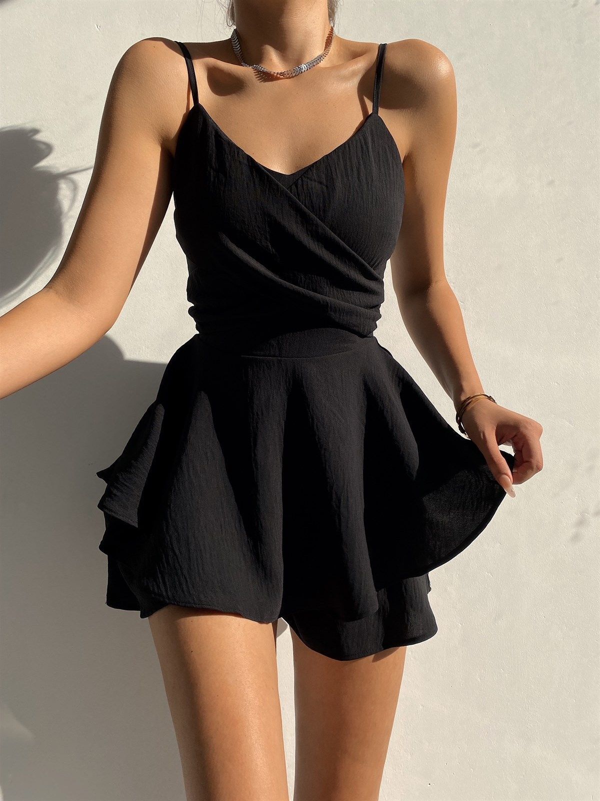 New Slim Spaghetti Strap Sexy Jumpsuits Y2k Solid Ruffles Summer Rompers Casual Threaded Slip Playsuit Female 2023 Ropa Mujer