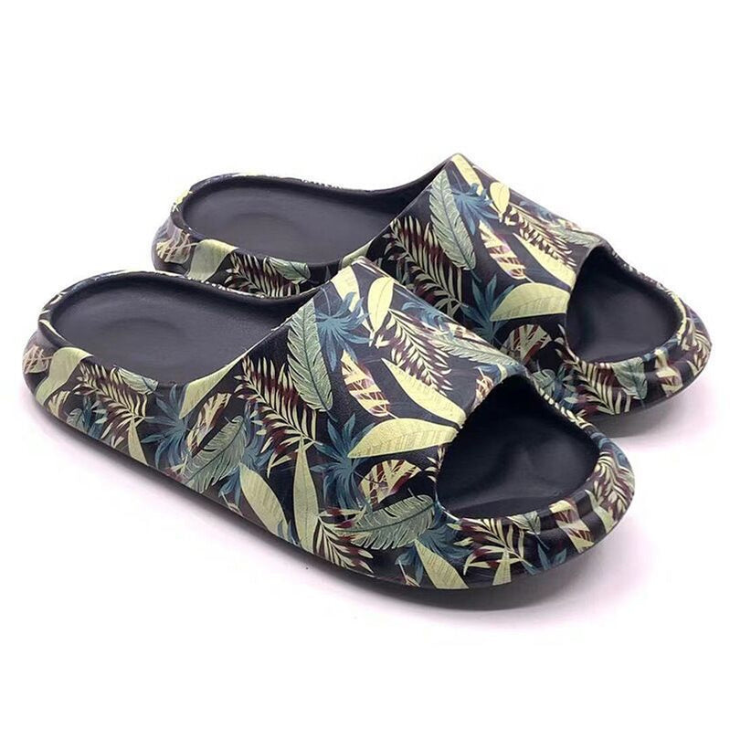 Men Women Slippers Orginal Sandals Women Beach Casual Shoes EVA Slides Original Men Flip-flops Summer Summer Sandal Men&#39;s shuye-black