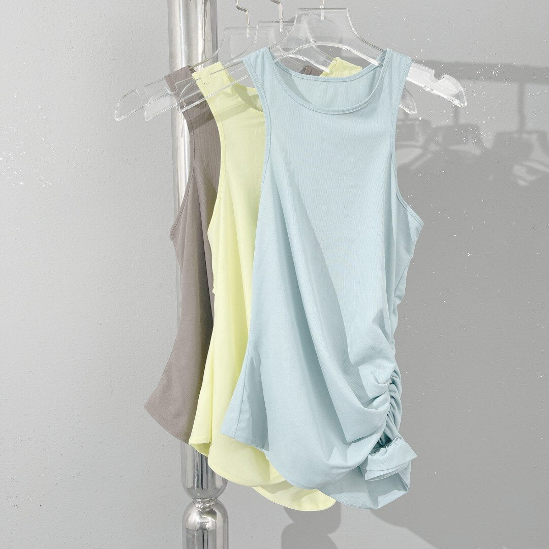 Romantic 3D rose pleated tank top fashionable and sexy y2k single side slim waist short section Top women summer new