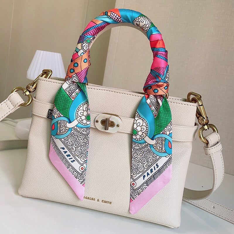 Korean Fashion New Women's Twill Decorative Ribbon Small Scarf Binding Bag Handle Ribbon Hair Band Small Scarf Headband