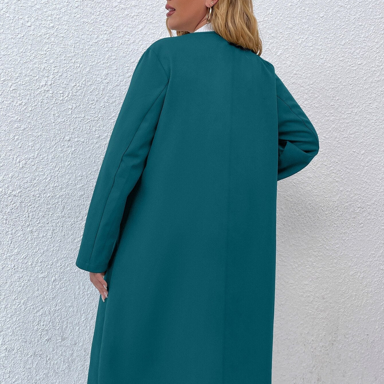 Women Autumn Jacket Large Plus Size 4XL Trench Coats Winter Solid Clothing Turn-down Collar Elegant Office Ladies Windbreak