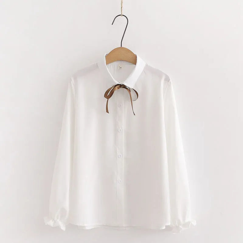 Women's Korean Preppy Style Student 3 Piece Clothing Set Spring Fall Girls Casual Bow Shirt Knit Vest Denim Pants Outfits