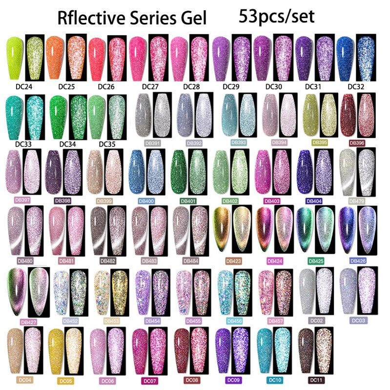 Mtssii 24/25/40/60PCS Gel Nail Polish Set Color Gel Semi Permanent UV Led Varnish Nail Art Design Soak Off Gel Set Nail Gel Set SZH18531