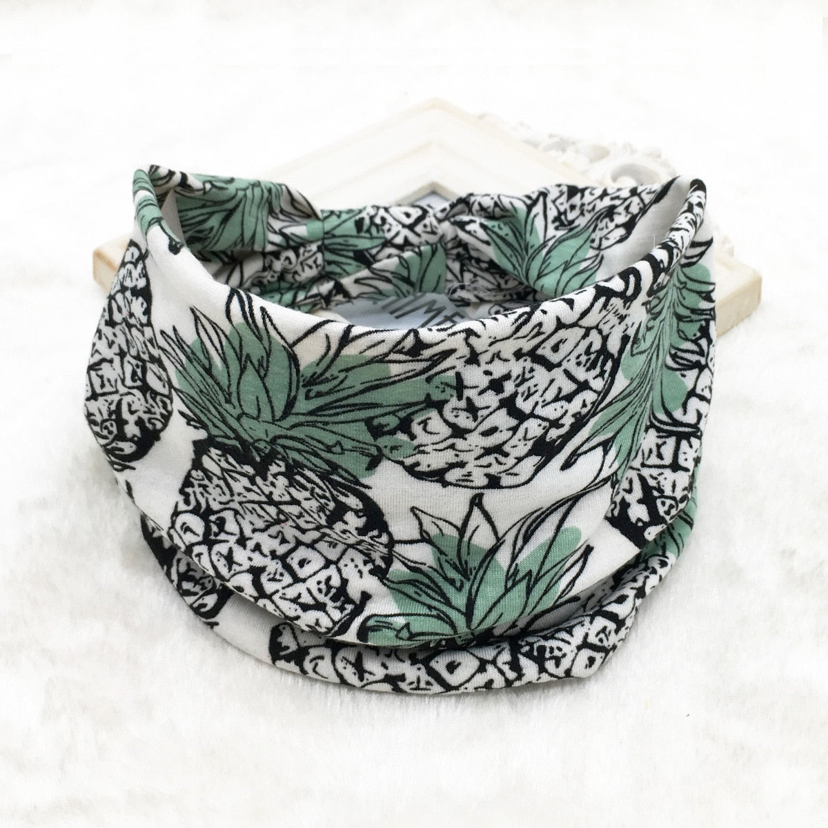 New Fruit Print Wide Headwrap Headbands for Women Boho Knoted Elastic Beach Hair Bands Girls Hair Accessories Turban Bandage 4