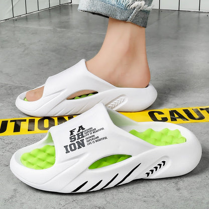 2023 Summer Men Massage Slippers Sides Indoor Outdoor Sandals Beach Casual Shoes Soft Sole Slides Men Flip-flops Men&#39;s Sandals