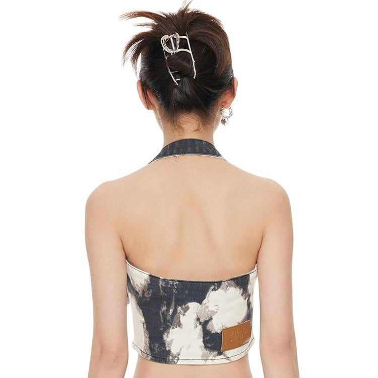 Inivia Retro Y2K Necks Suspenders Vests Tops Backless Jeans Blouses 2023 Summer Fashion