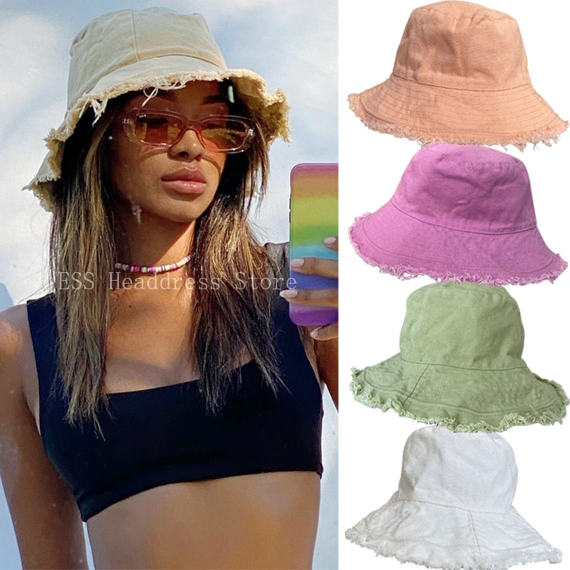 Foldable Bucket Hat Sun Visor UV Protection UPF 50+ Sun Hat Bucket Summer Men Women Large Wide Brim Panama Beach Cap Female 2023