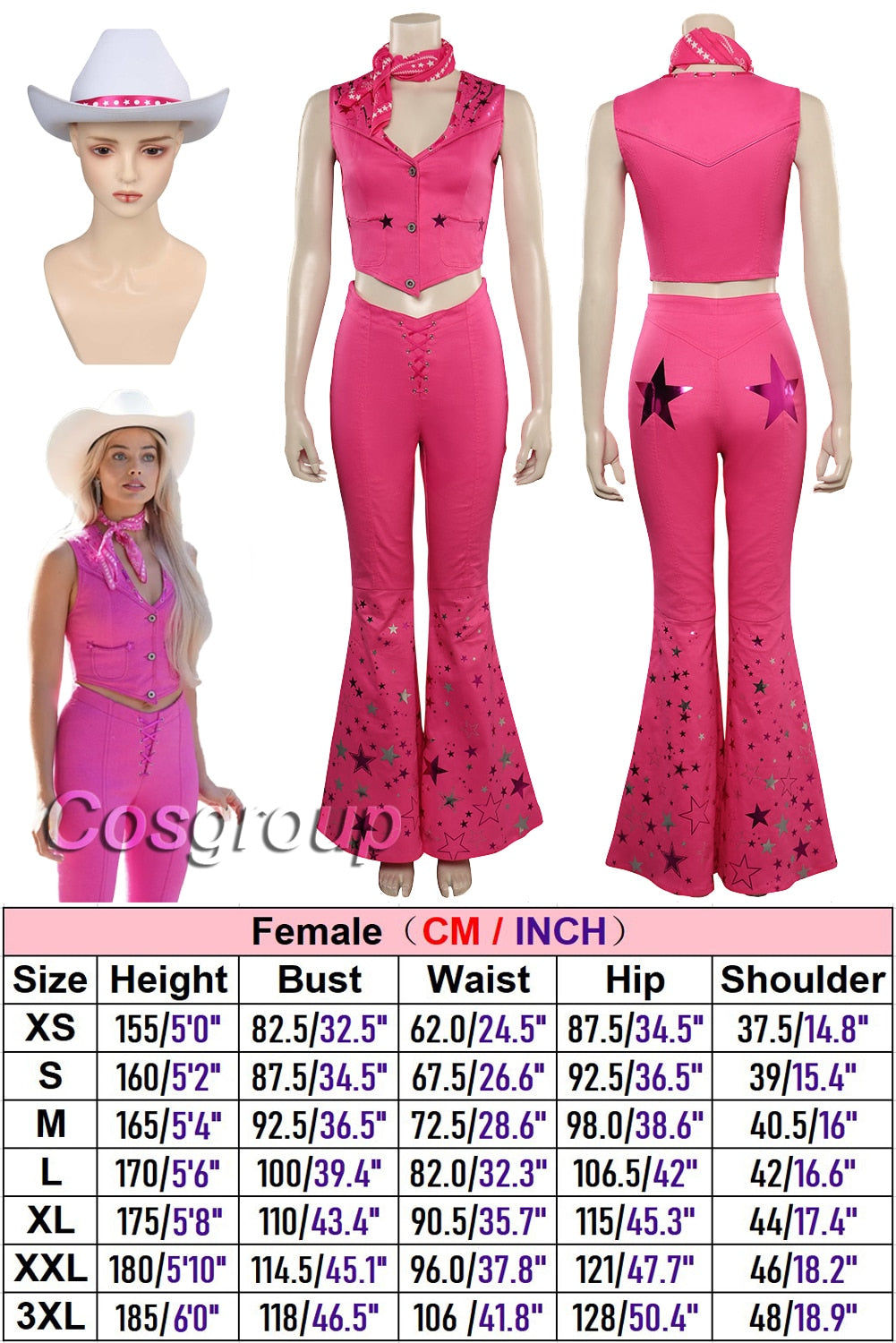 Margot Cosplay Kawaii Pink Plaid Dress Women Costume Movie Barbei Roleplay Fantasia Halloween Party Clothes For Disguise Style R