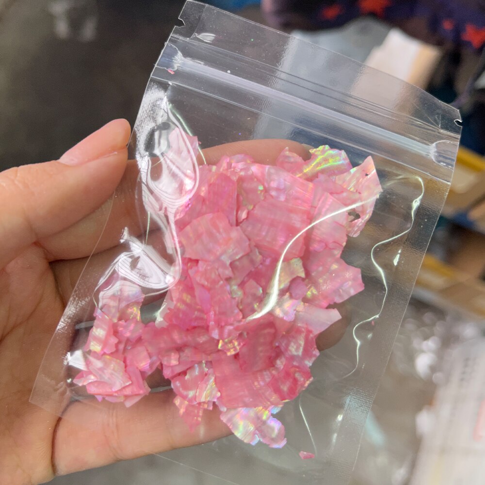 Nail Art Aurora Shell Flakes Abalone Nails Charms 3D Irregular Slice Shell Stone Sequins Nail Art Decoration Manicure Accessory PD194-3