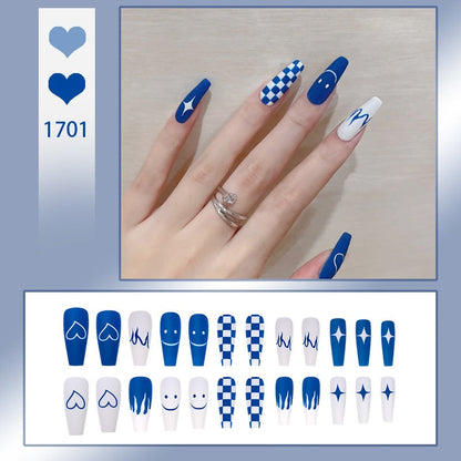 24pcs Lemon Short Wear Tips Nail False Patch Press on Nails Supplies for Professionals Artifical Fake Nails Faux Ongles Uñas