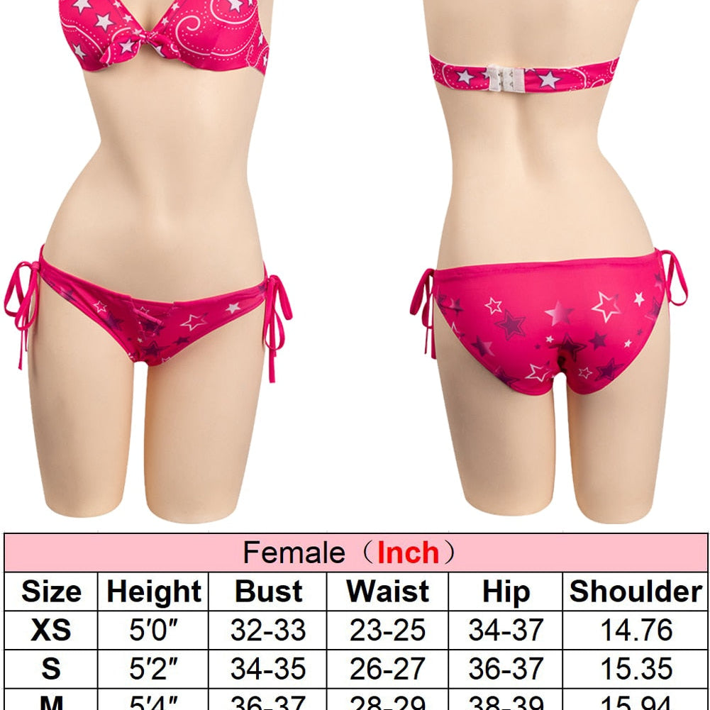 Margot Cosplay Kawaii Pink Plaid Dress Women Costume Movie Barbei Roleplay Fantasia Halloween Party Clothes For Disguise Style I