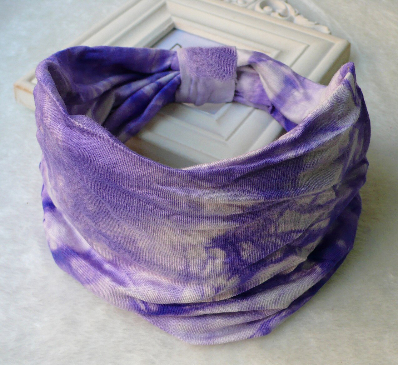 New Tie Dye Turban Sport Hair Sweatband for Women Men Colourful Knot Stretchy Wide Headbands Yoga Bandana Hairbands Bandages 12