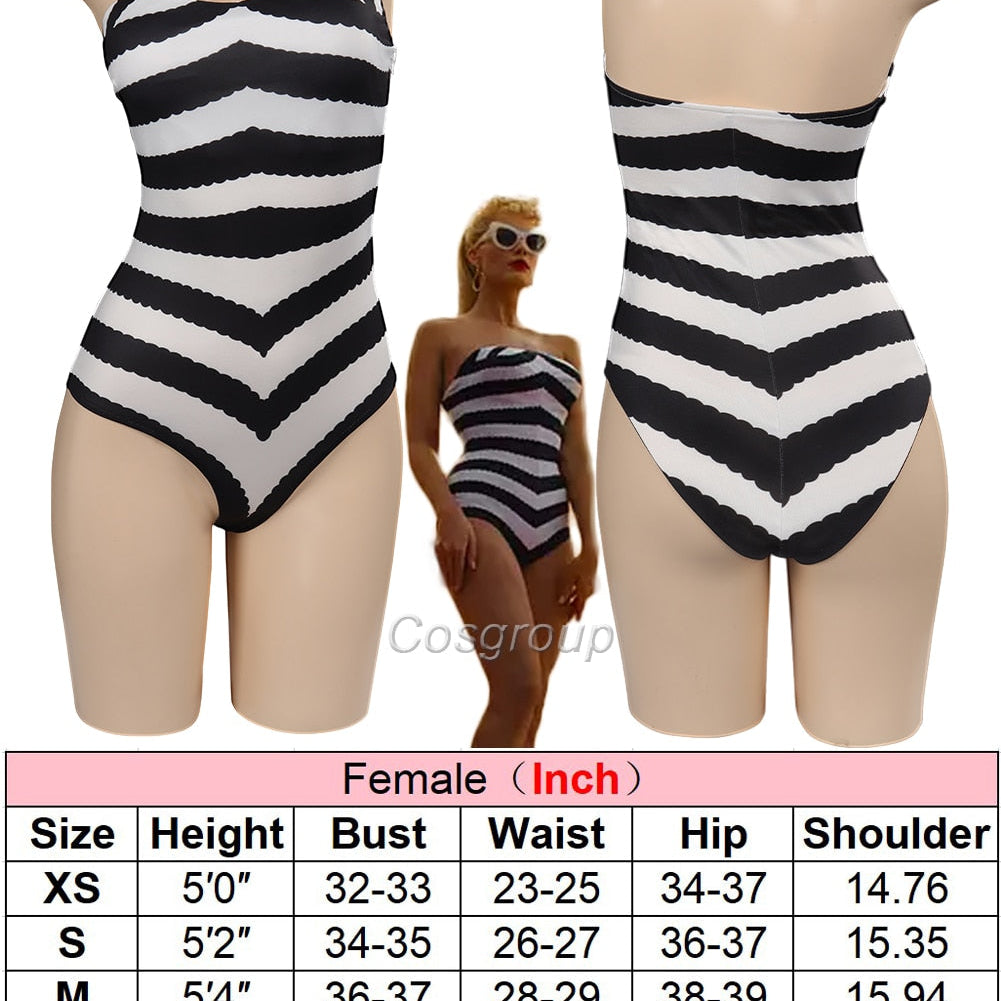 Margot Cosplay Kawaii Pink Plaid Dress Women Costume Movie Barbei Roleplay Fantasia Halloween Party Clothes For Disguise Style D