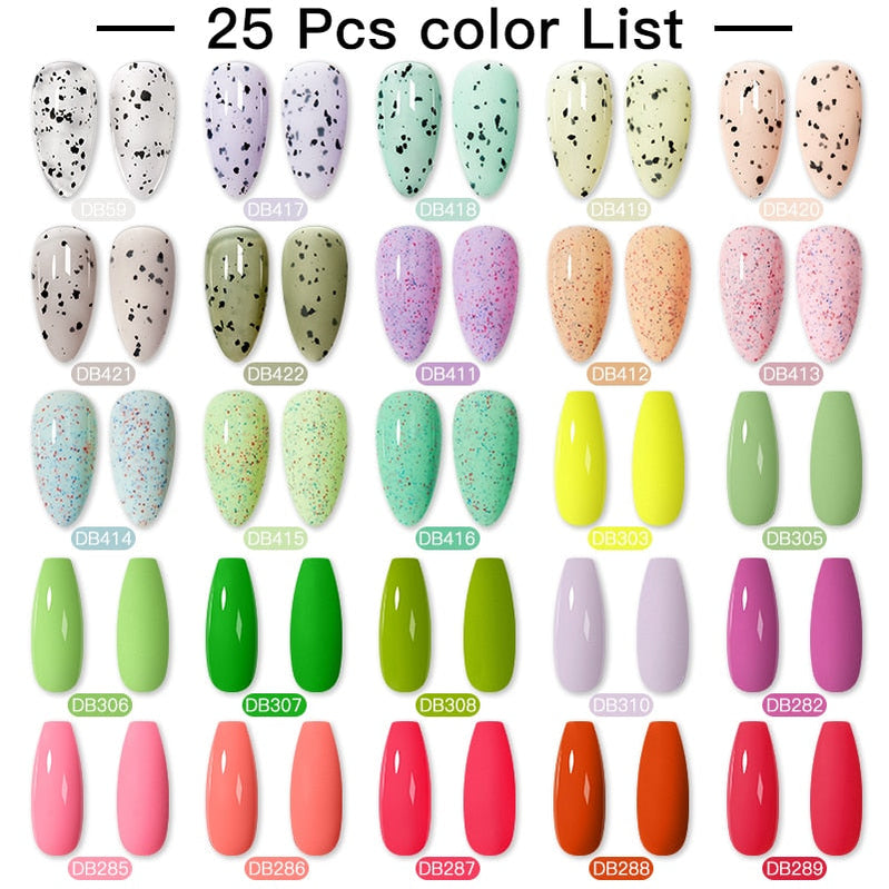 Mtssii 24/25/40/60PCS Gel Nail Polish Set Color Gel Semi Permanent UV Led Varnish Nail Art Design Soak Off Gel Set Nail Gel Set SZH17938