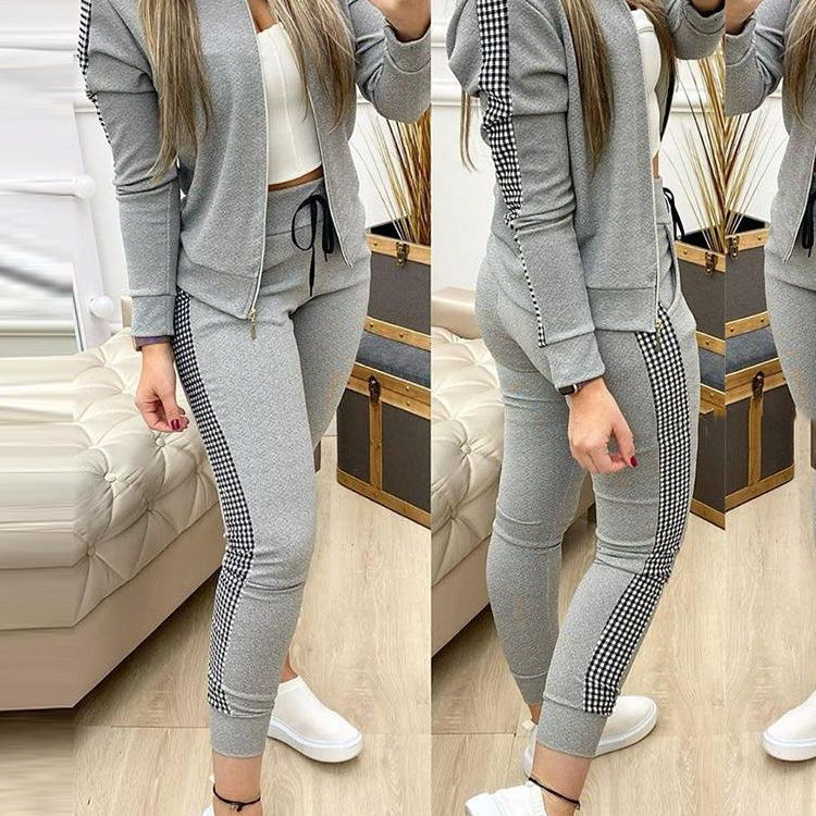 Women Two Piece Set Outfits Autumn Women's Tracksuit Zipper Top And Pants Casual Sport Suit Winter 2 Piece Woman Set