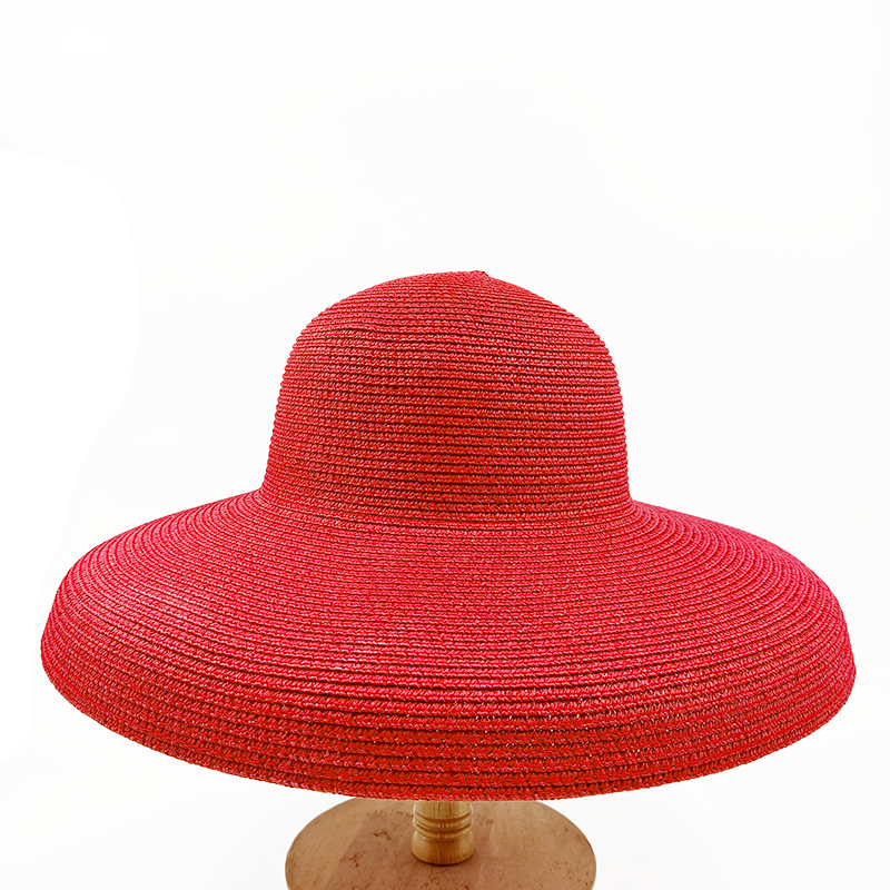Summer hat new female sun hat folding beach hat big brim travel sunscreen Hepburn wind sun hat travel