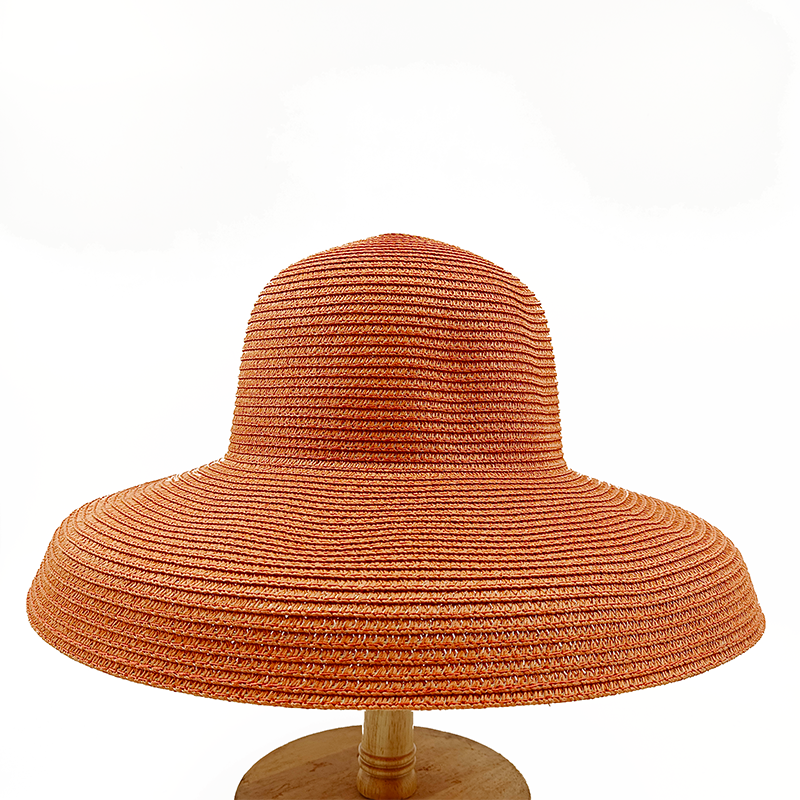 Summer hat new female sun hat folding beach hat big brim travel sunscreen Hepburn wind sun hat travel 15 Spain 55-58CM