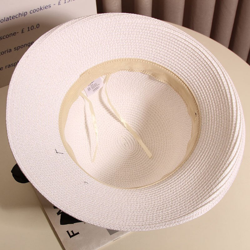 Women's hats for the sun Beach outing Luxury straw hat sunhat Golf cap summer new panama Visor Fashion elegant women caps