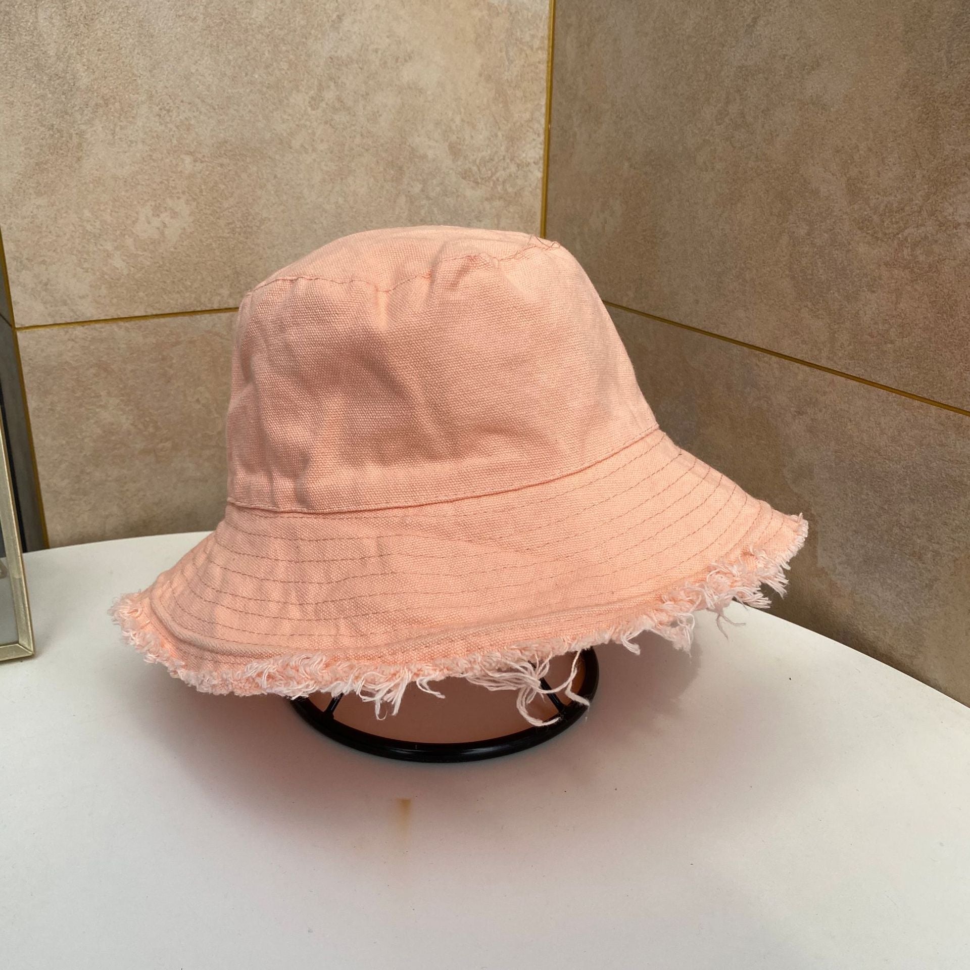 Foldable Bucket Hat Sun Visor UV Protection UPF 50+ Sun Hat Bucket Summer Men Women Large Wide Brim Panama Beach Cap Female Orange 56-58cm