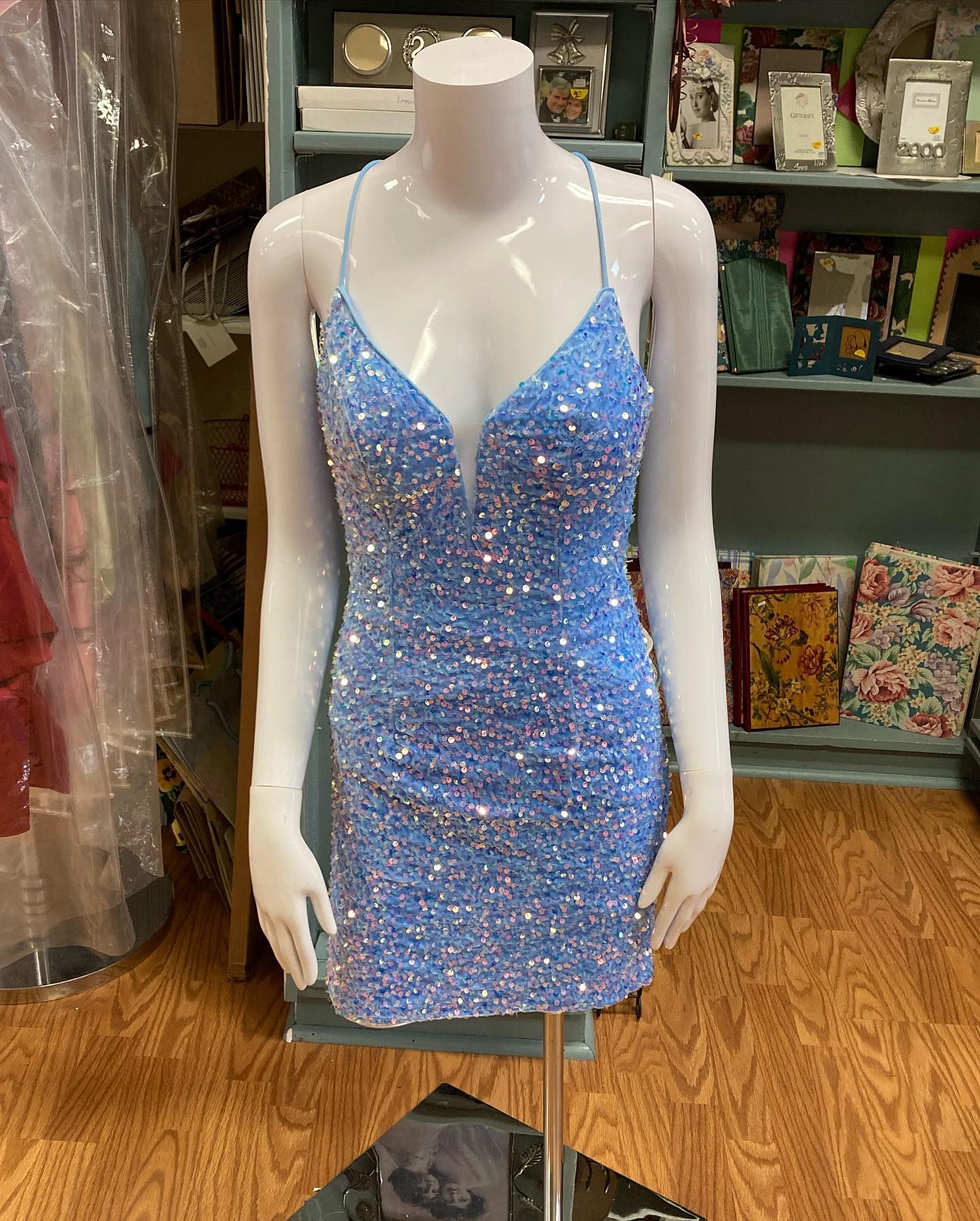 Sequin Velvet Cocktail NYE Dress Sexy Lady Short Formal Event Homecoming Party Gown Club Night Hoco Gala Interview Red Blue Light Blue