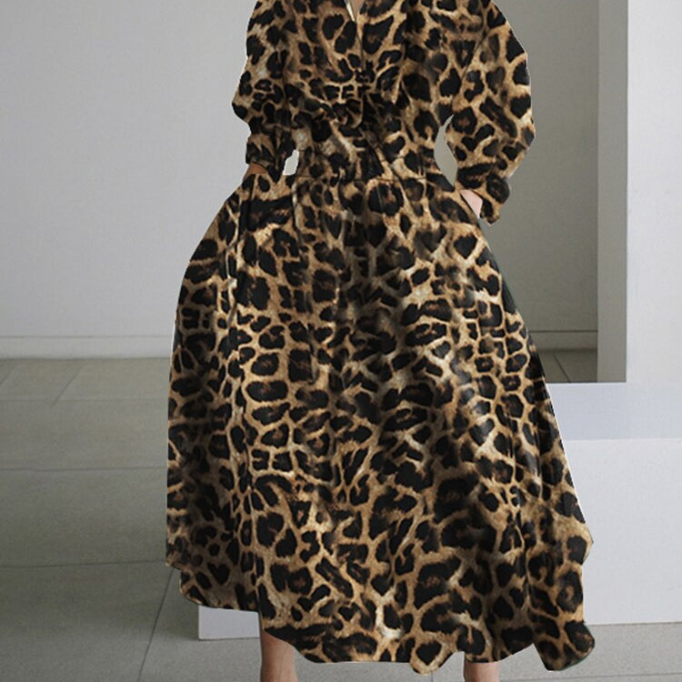 Oversized Elegant Women Spring Sundress ZANZEA Fashion Lapel Neck Long Sleeve Solid Long Shirt Dress OL Vestidos Robe Femme B-Coffee