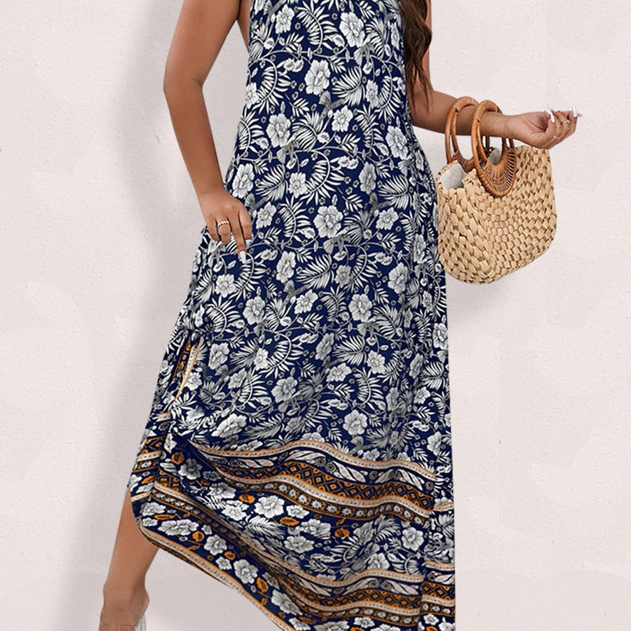 Finjani Women's Dress Plus Size Cami Dresses Summer Backless Maxi Dress Floral Print Formal Party Dresses 2023 455 Spain