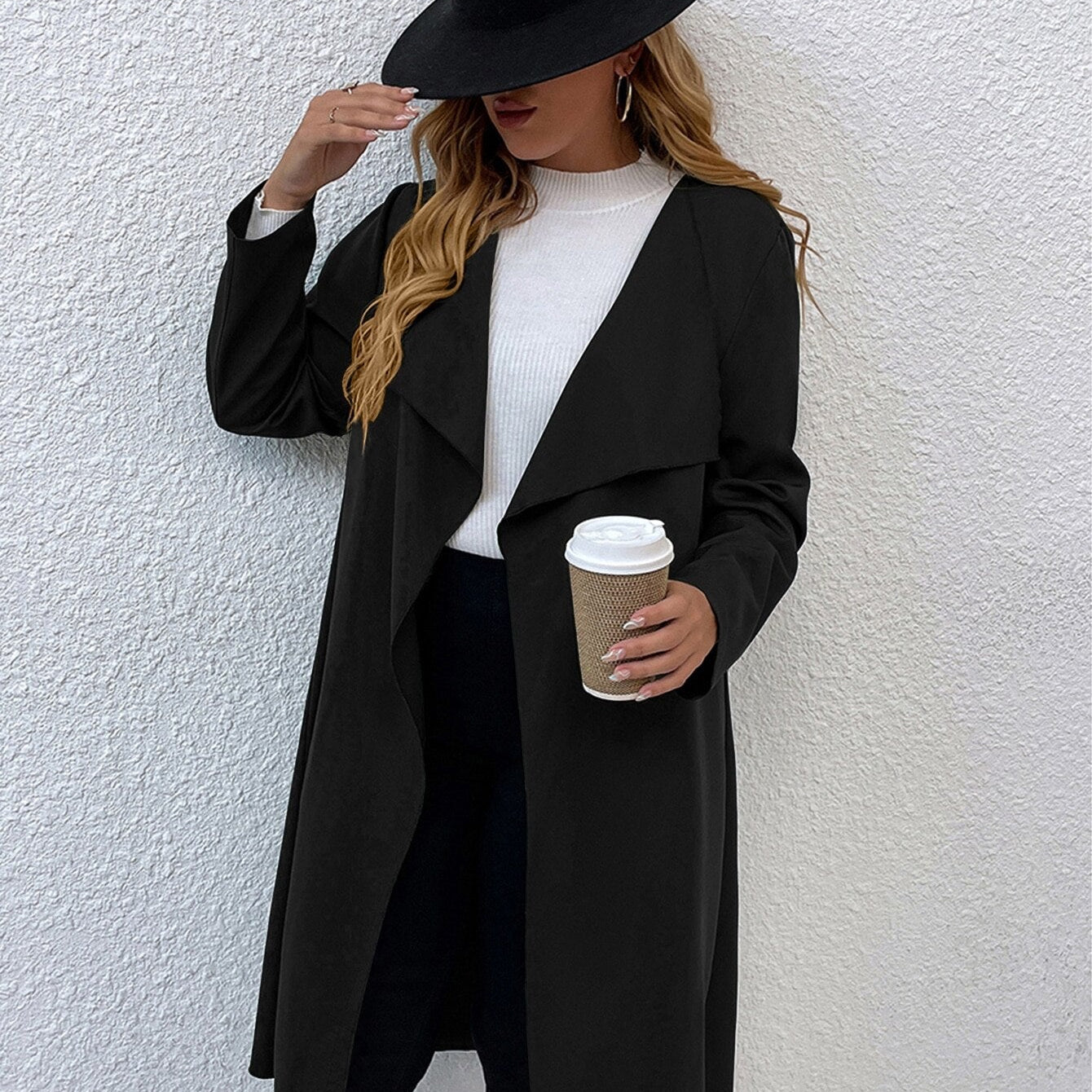 Women Autumn Jacket Large Plus Size 4XL Trench Coats Winter Solid Clothing Turn-down Collar Elegant Office Ladies Windbreak Gray