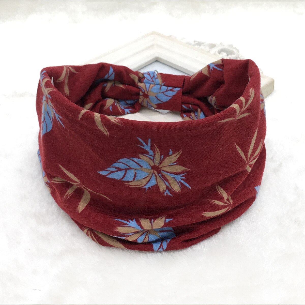 New Fruit Print Wide Headwrap Headbands for Women Boho Knoted Elastic Beach Hair Bands Girls Hair Accessories Turban Bandage 5