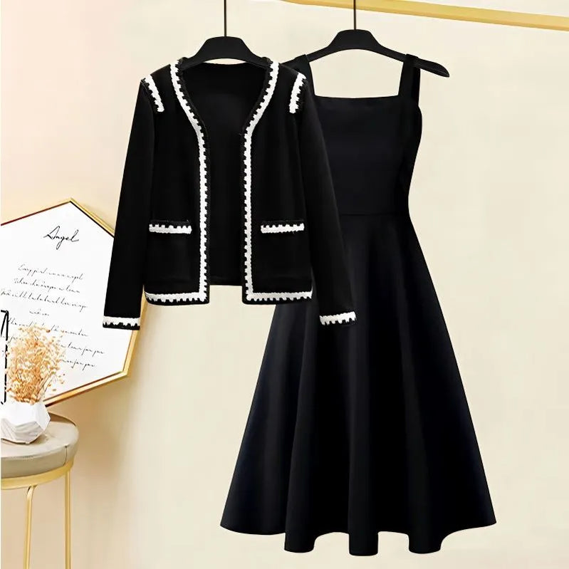 Spring/Summer Korean Edition Skirt Women's New Fashion Versatile Style Top Coat Casual Slim Skirt Two Piece Set Skirt suit