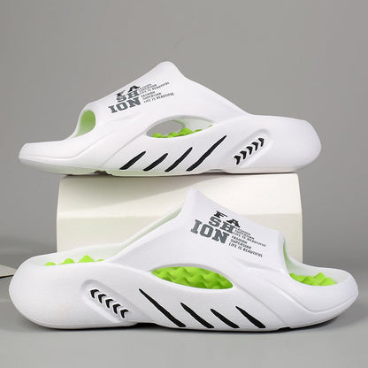 2023 Summer Men Massage Slippers Sides Indoor Outdoor Sandals Beach Casual Shoes Soft Sole Slides Men Flip-flops Men&#39;s Sandals