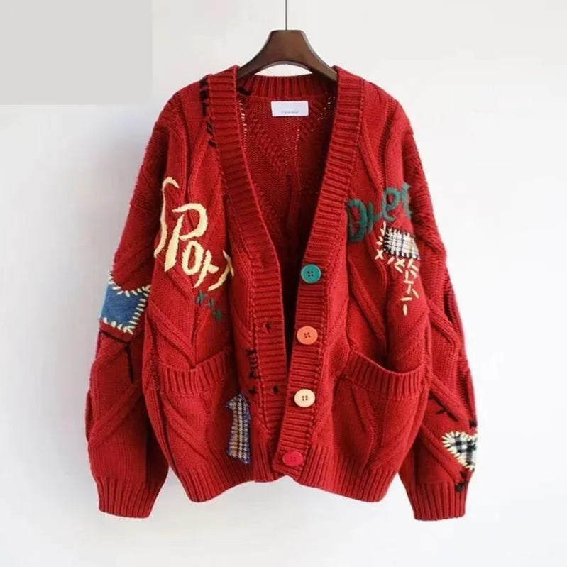 Women's Autumn/Winter New Fashion Knitted Sweater Dress Matching Set Korean Elegant Cardigan Sling Skirt Two Piece Suit Red Sweater