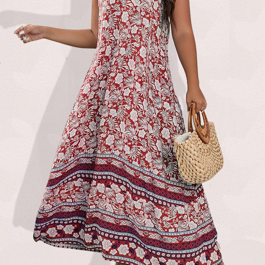 Finjani Women's Dress Plus Size Cami Dresses Summer Backless Maxi Dress Floral Print Formal Party Dresses 2023 459 Spain