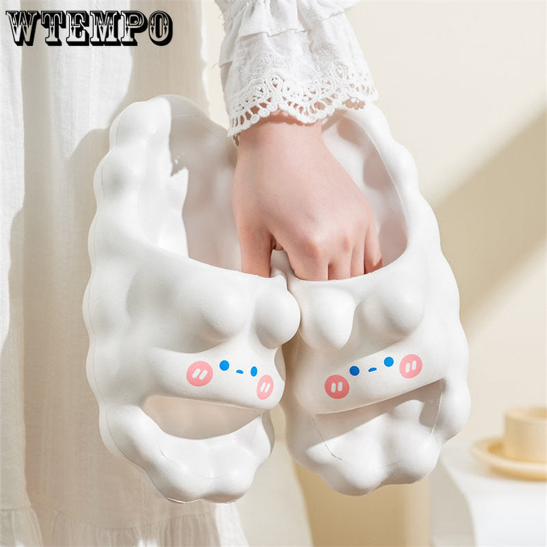 Women Cloud Slippers for Girls Summer Spring Indoor Flip Flops Bathroom Slides Ladies Shoes