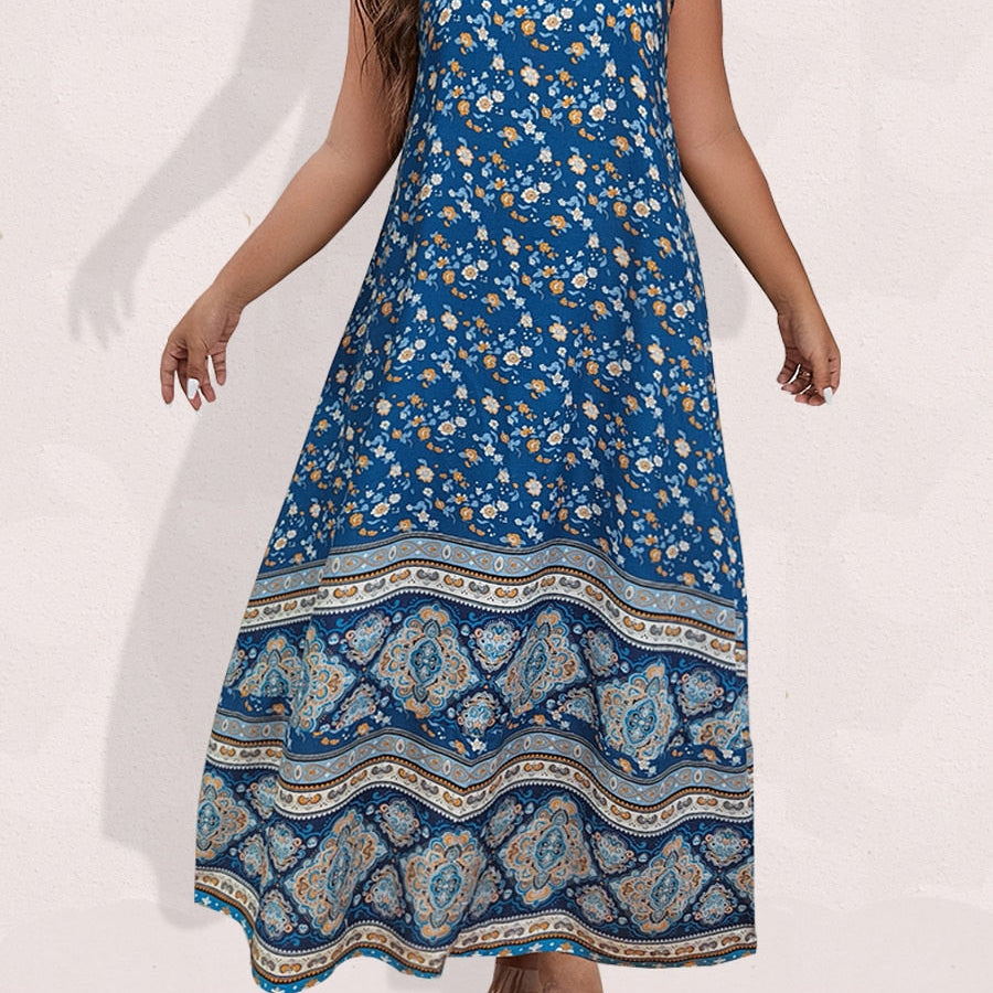 Finjani Women's Dress Plus Size Cami Dresses Summer Backless Maxi Dress Floral Print Formal Party Dresses 2023 446 Spain